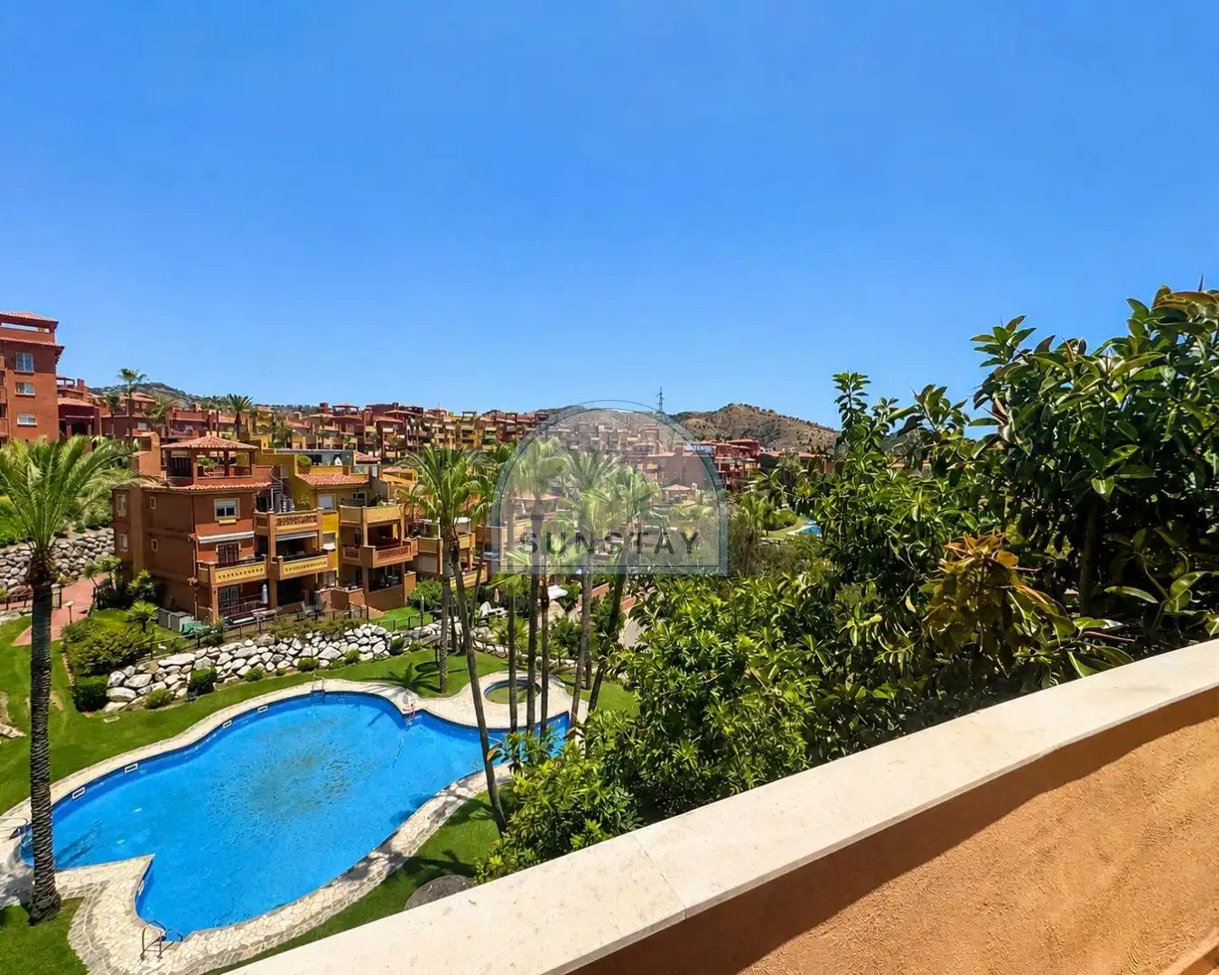 Außenansicht von Wohnungen zur Miete in Marbella mit Klimaanlage, Heizung und Terrasse