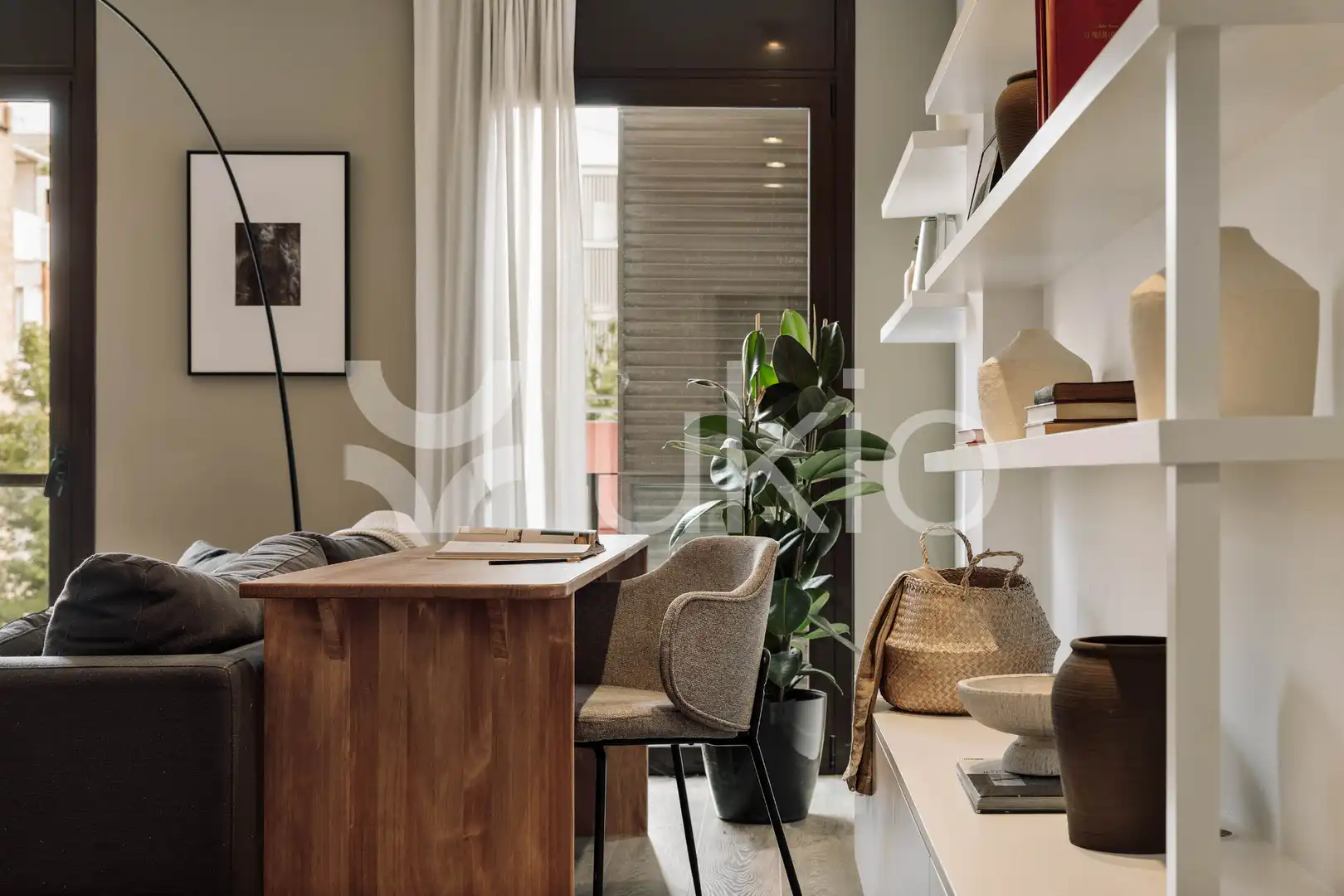 Sala d'estar de Apartament de lloguer en Barcelona amb Aire condicionat, Calefacció i Moblat
