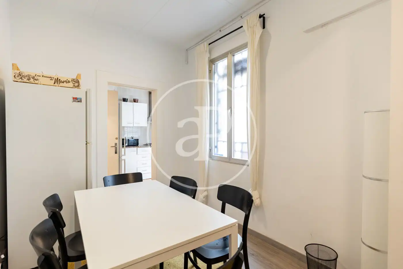 Dining room of Flat for sale in Barcelona  with Heating, Furnished and Balcony