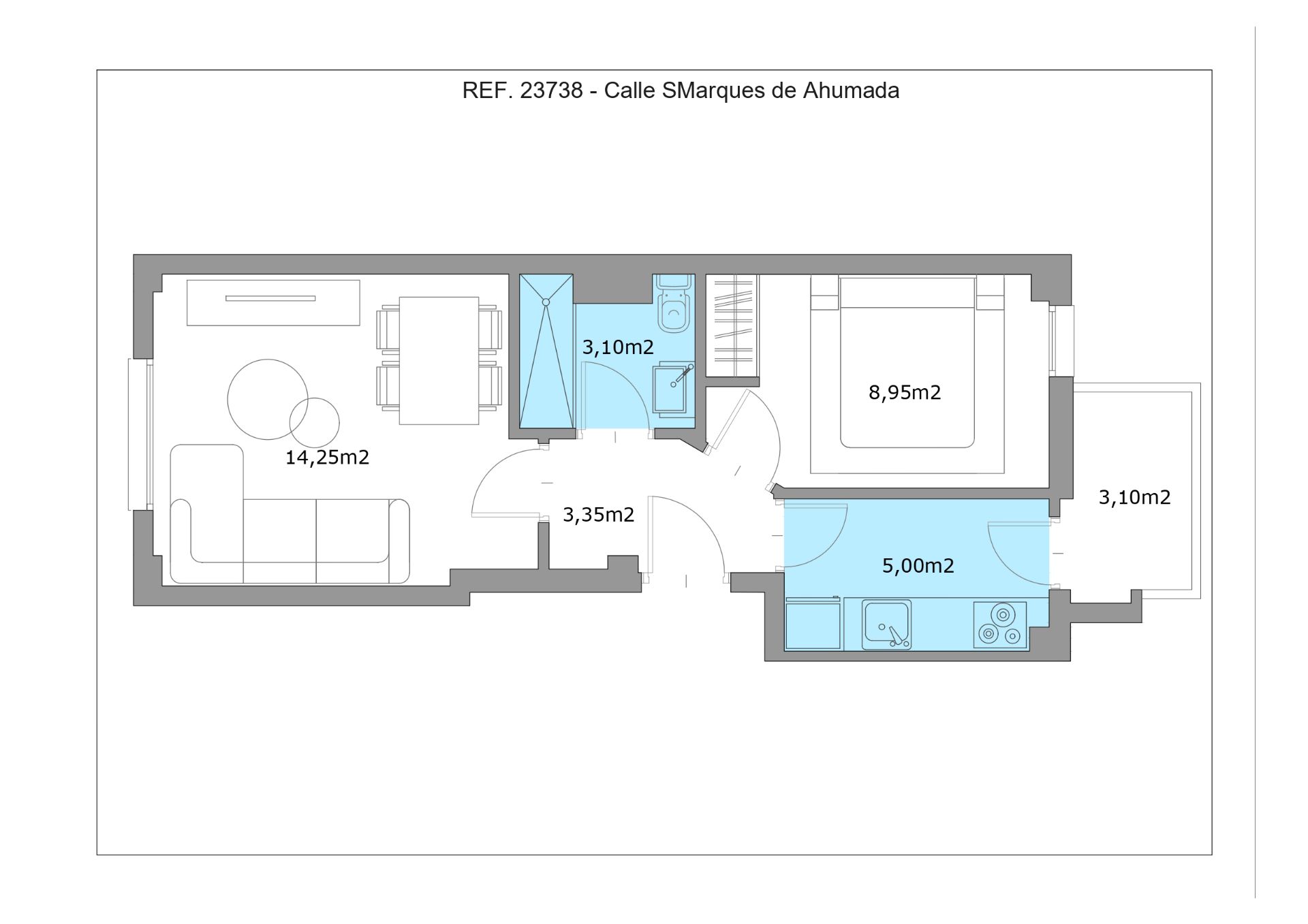 Apartament en venda en  Madrid Capital amb Aire condicionat, Calefacció i Terrassa