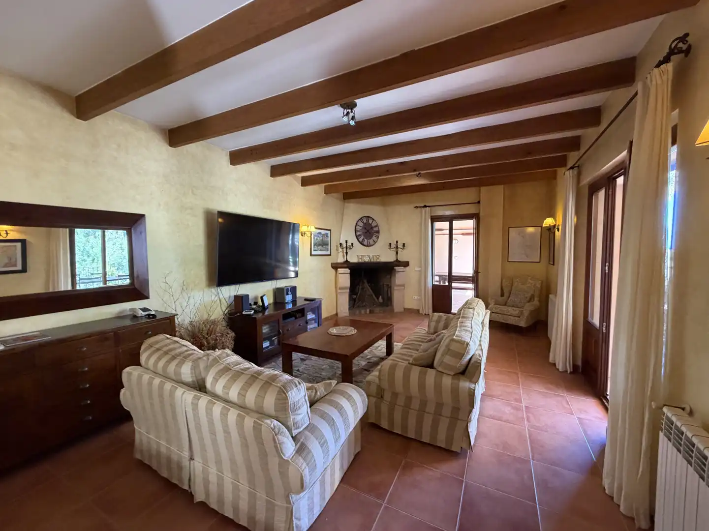 Sala de estar de Casa o chalet de alquiler en Deià con Aire acondicionado, Calefacción y Jardín privado