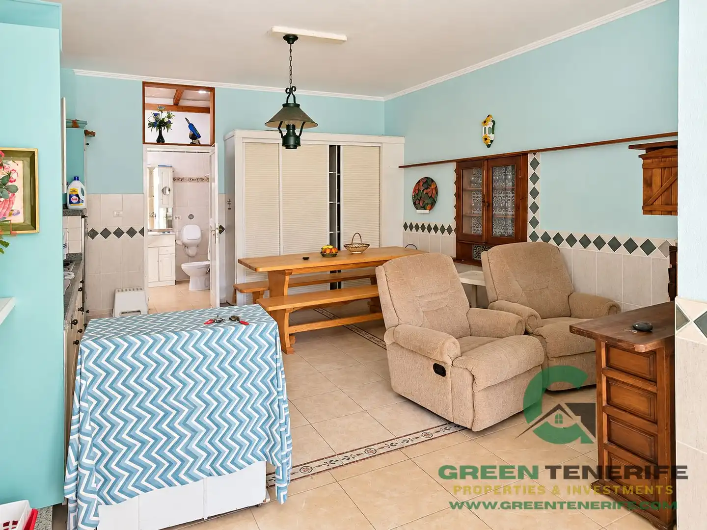 Sala de estar de Casa adosada en venta en Arico con Terraza