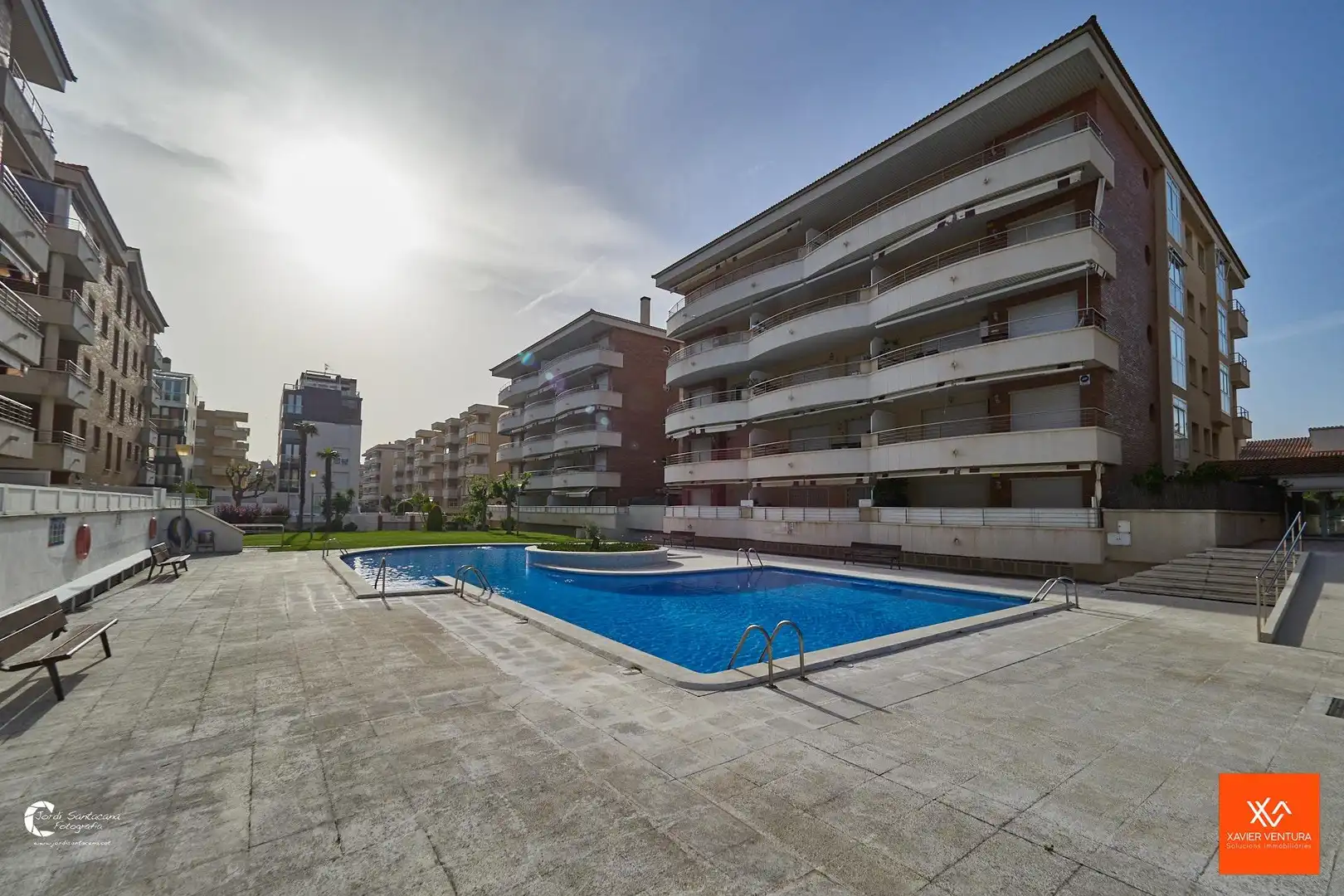 Swimming pool of Apartments for sale in Calafell  with Air Conditioner, Heating and Private garden