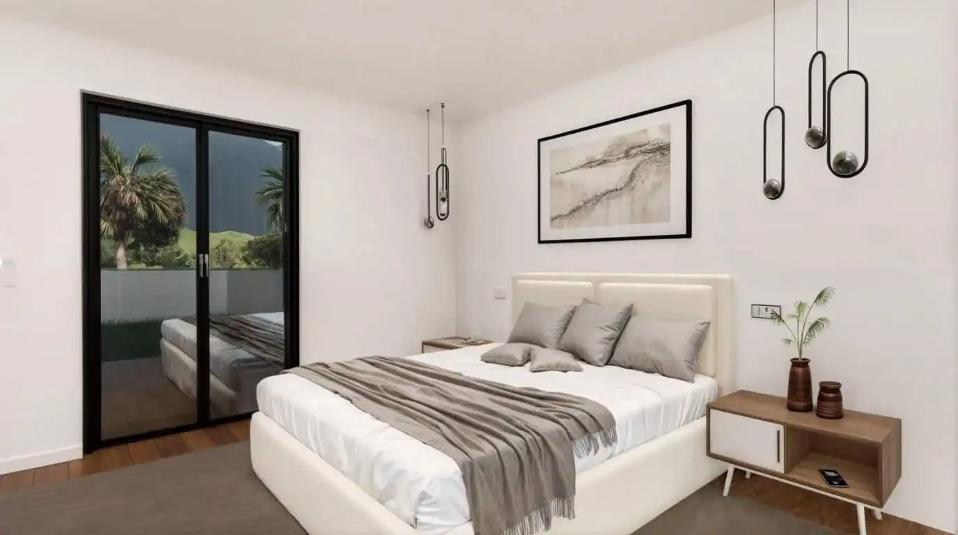 Schlafzimmer von Erdgeschoss zum Verkauf in Son Servera mit Heizung, Privatgarten und Terrasse