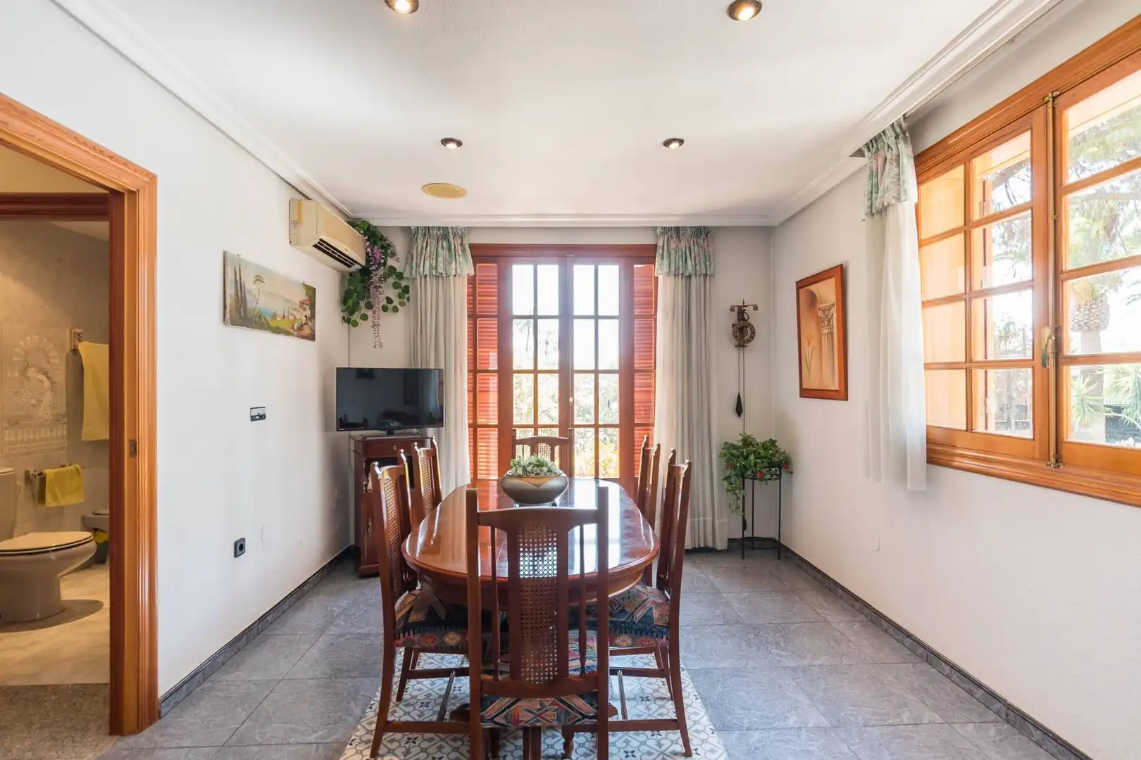 Dining room of Houses for sale in Las Torres de Cotillas  with Air Conditioner, Heating and Private garden