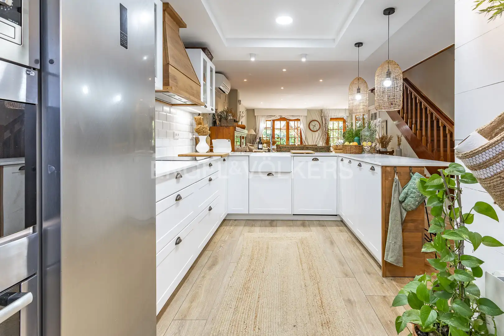 Cocina de Casa o chalet en venta en Badalona con Aire acondicionado, Calefacción y Jardín privado