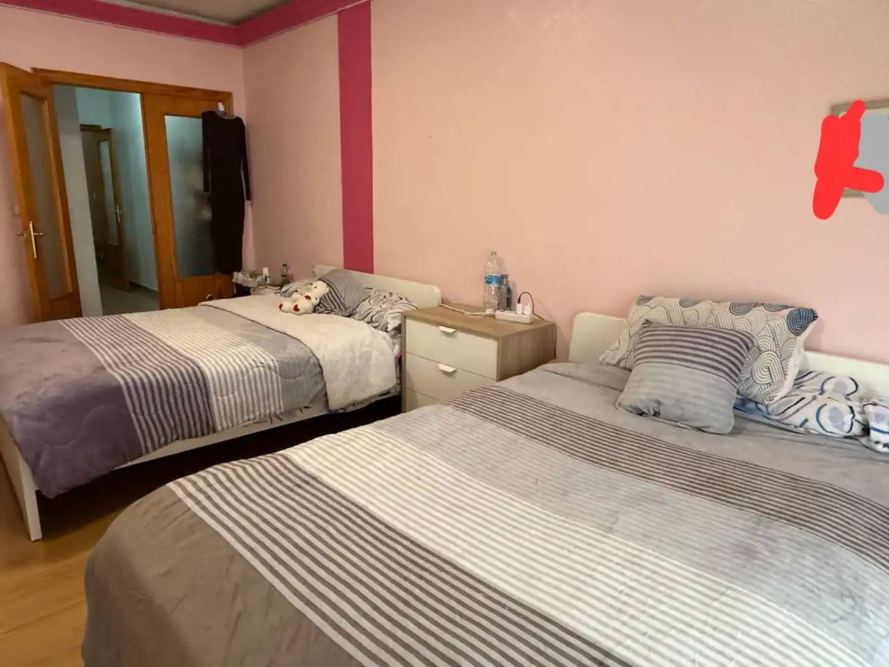 Bedroom of Flat for sale in Archena  with Air Conditioner and Balcony