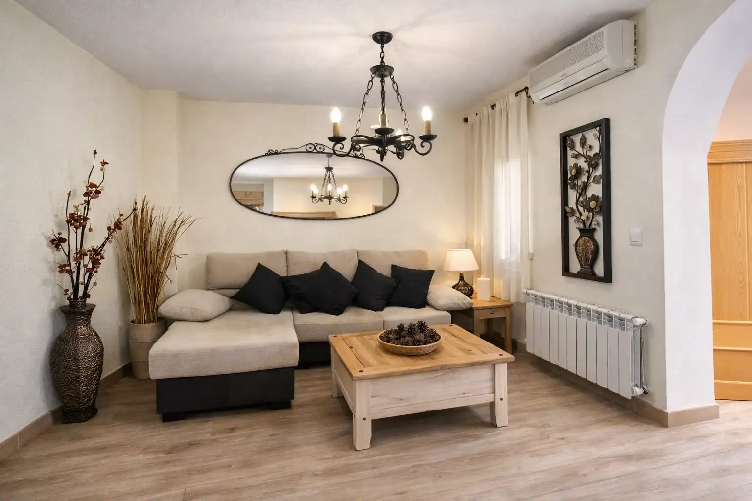 Living room of Detached homes for sale in Almonacid de Zorita  with Air Conditioner, Heating and Private garden
