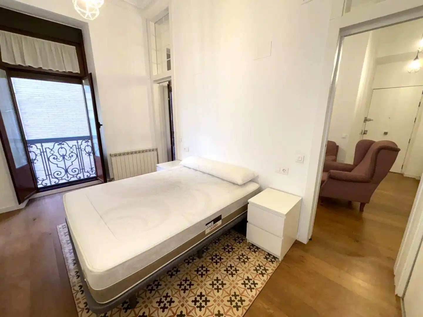 Schlafzimmer von Wohnung zur Miete in Murcia mit Klimaanlage, Heizung und Möbliert