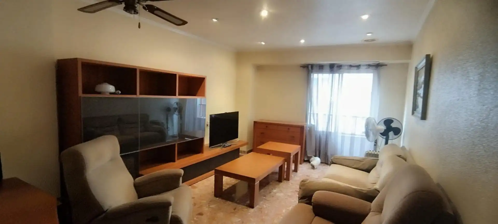 Living room of Flat for sale in Elche / Elx  with Furnished and Balcony