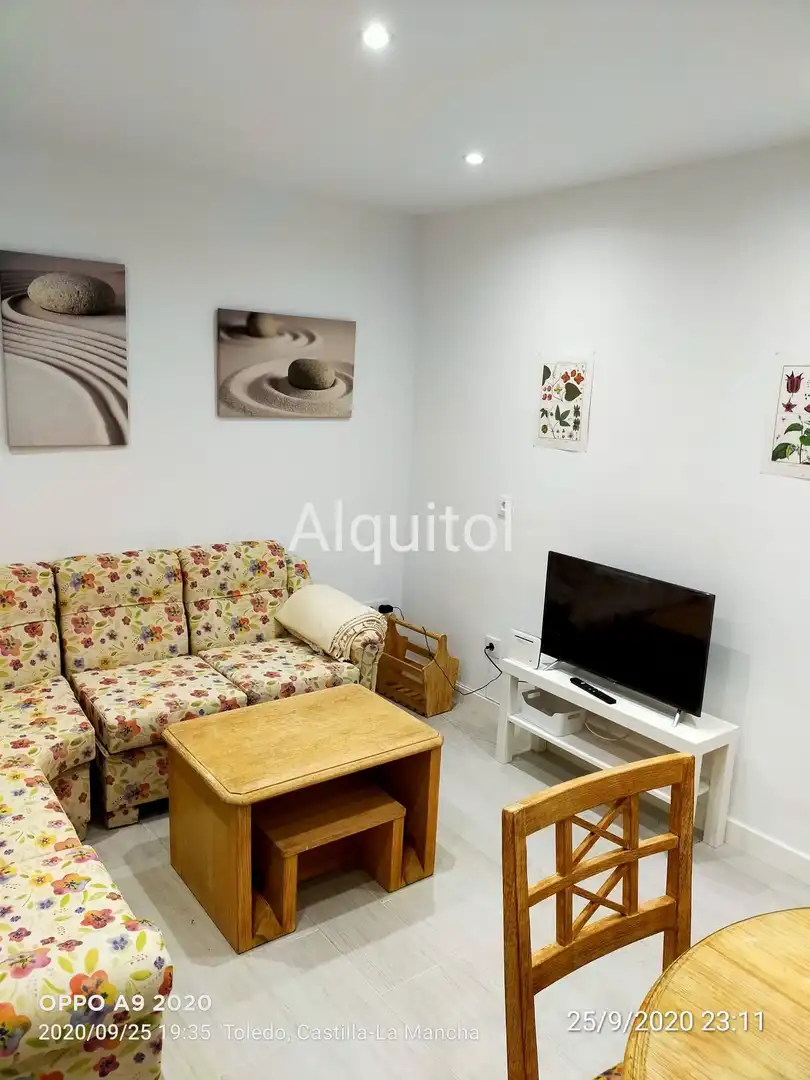 Living room of Flat for rent in Toledo  with Air Conditioner, Heating and Terrace