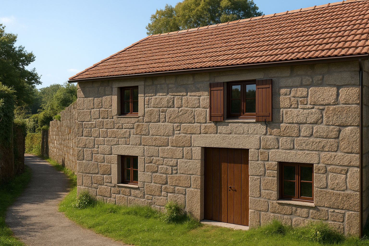 Exterior view of House or chalet for sale in Covelo  with Private garden