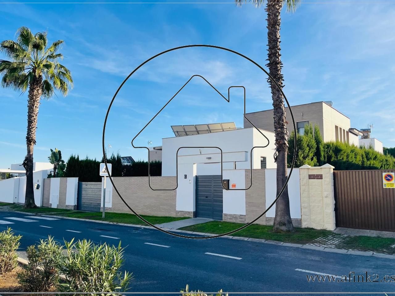 Exterior view of House or chalet for sale in Aljaraque  with Air Conditioner, Heating and Private garden