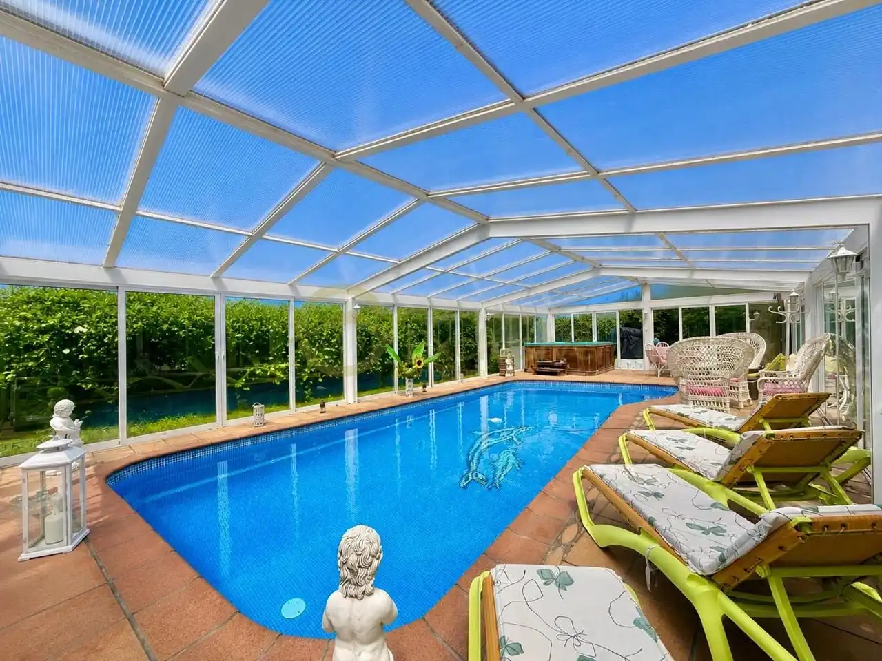 Schwimmbecken von Haus oder Chalet zum Verkauf in Castrillón mit Heizung, Privatgarten und Parkett