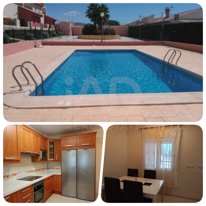 Piscina de Casa adosada en venda en Lorca amb Calefacció i Piscina