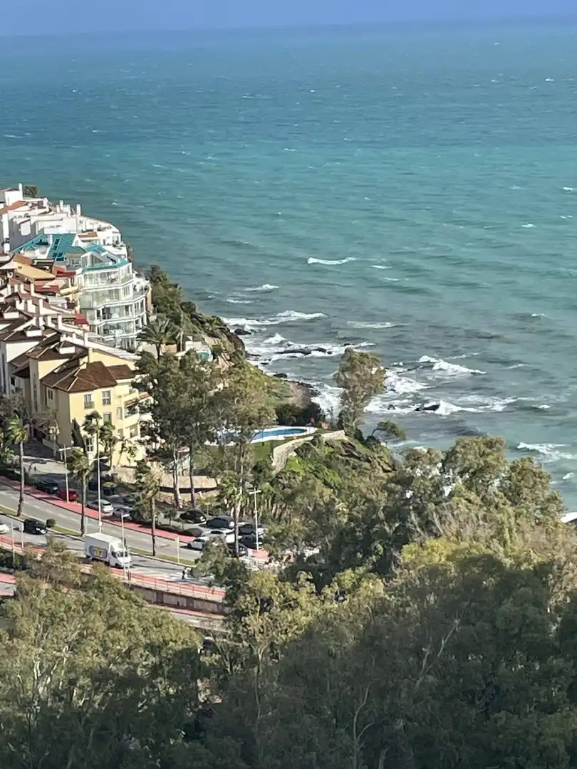 Vista exterior de Àtic en venda en Benalmádena amb Aire condicionat, Calefacció i Jardí privat
