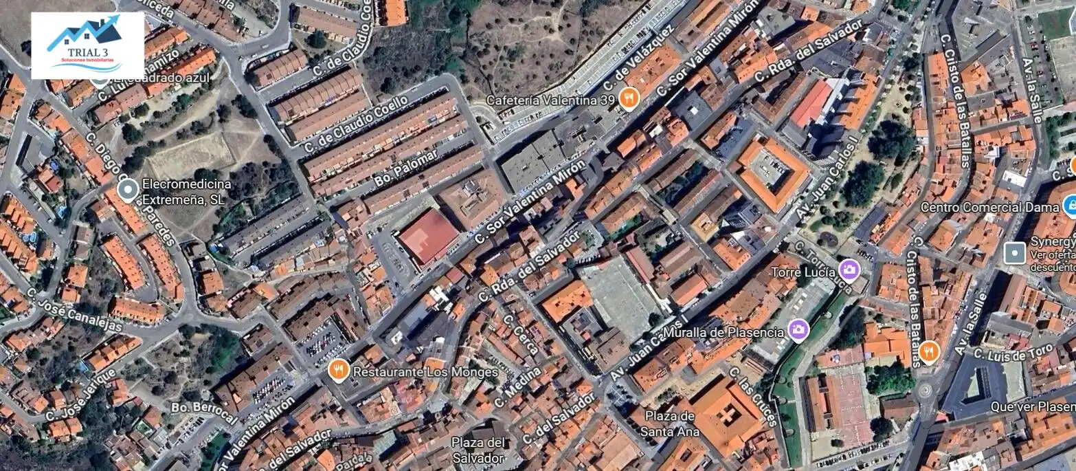 Vista exterior de Piso en venta en Plasencia