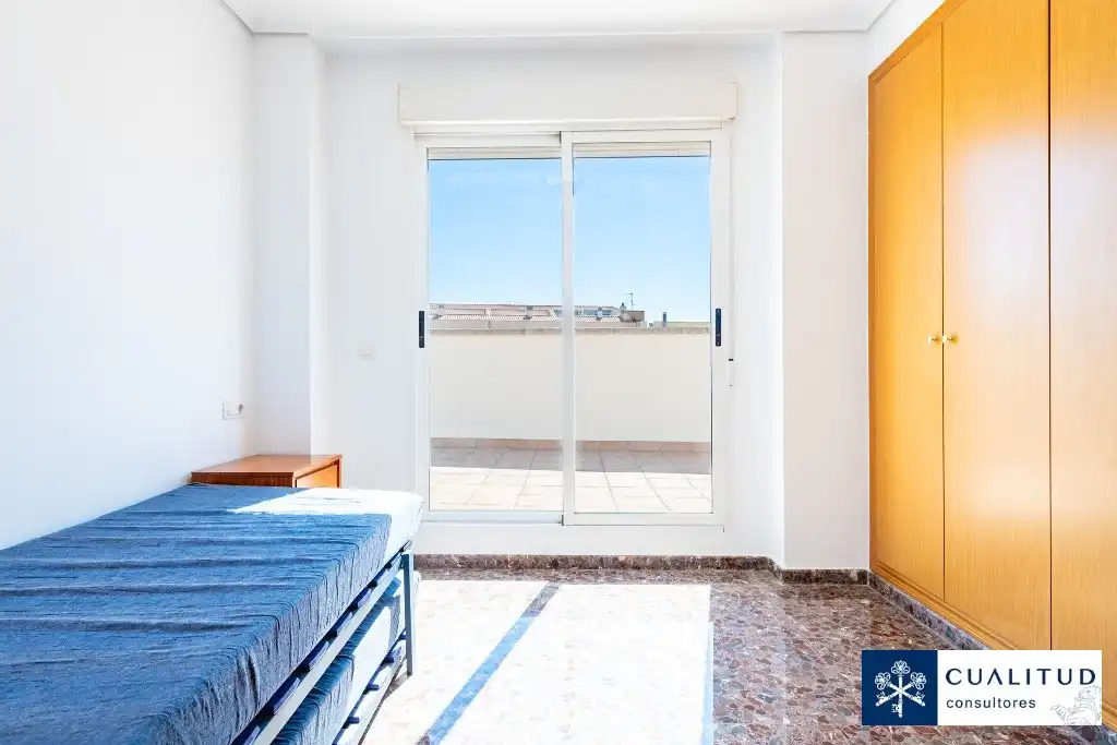 Bedroom of Flat for rent in Castellón de la Plana / Castelló de la Plana  with Air Conditioner, Terrace and Oven