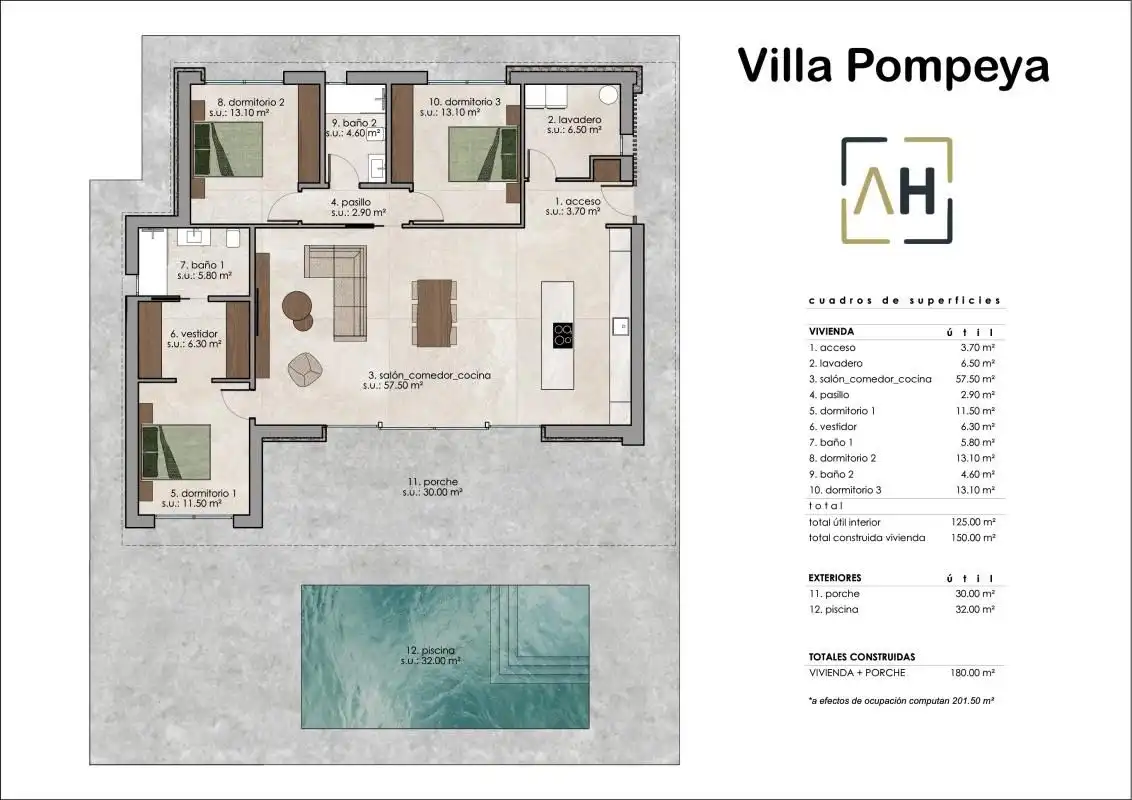 Villa mit Pool zum Verkauf in Hondón de los Frailes, imagen 7