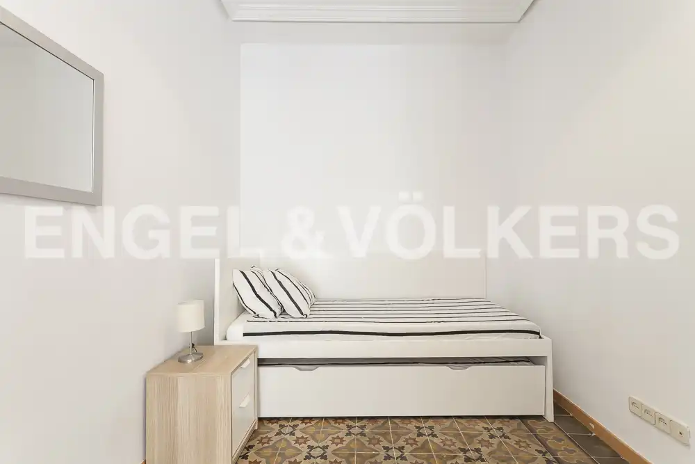 Bedroom of Flat for rent in Madrid  with Air Conditioner, Heating and Parquet flooring