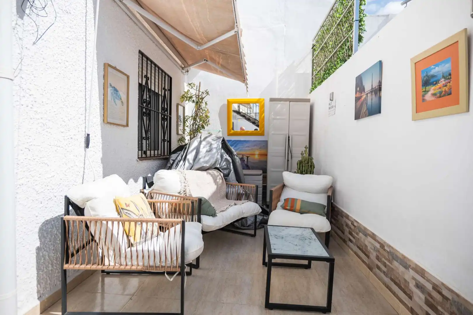 Terrassa de Casa adosada en venda en Mazarrón amb Jardí privat, Terrassa i Piscina