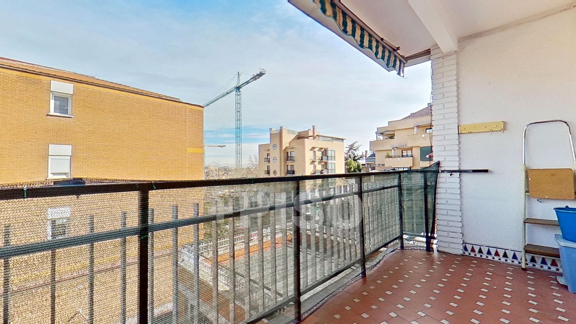 Balcony of Flat for sale in  Madrid Capital  with Heating, Parquet flooring and Terrace