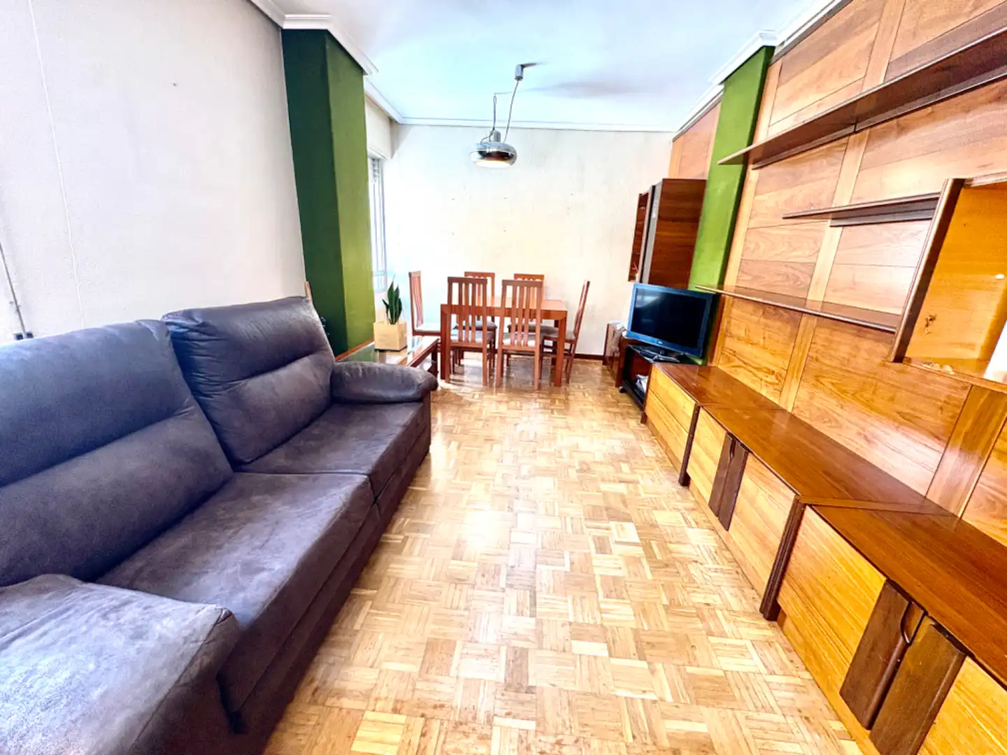 Wohnzimmer von Wohnung zum Verkauf in Valladolid mit Heizung, Parkett und Terrasse