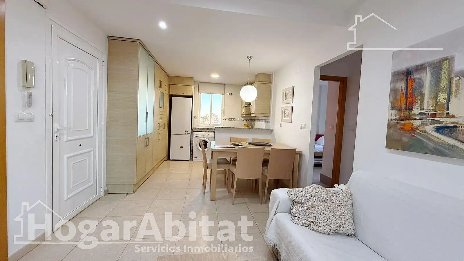Living room of Flat for sale in Piles  with Private garden, Terrace and Furnished