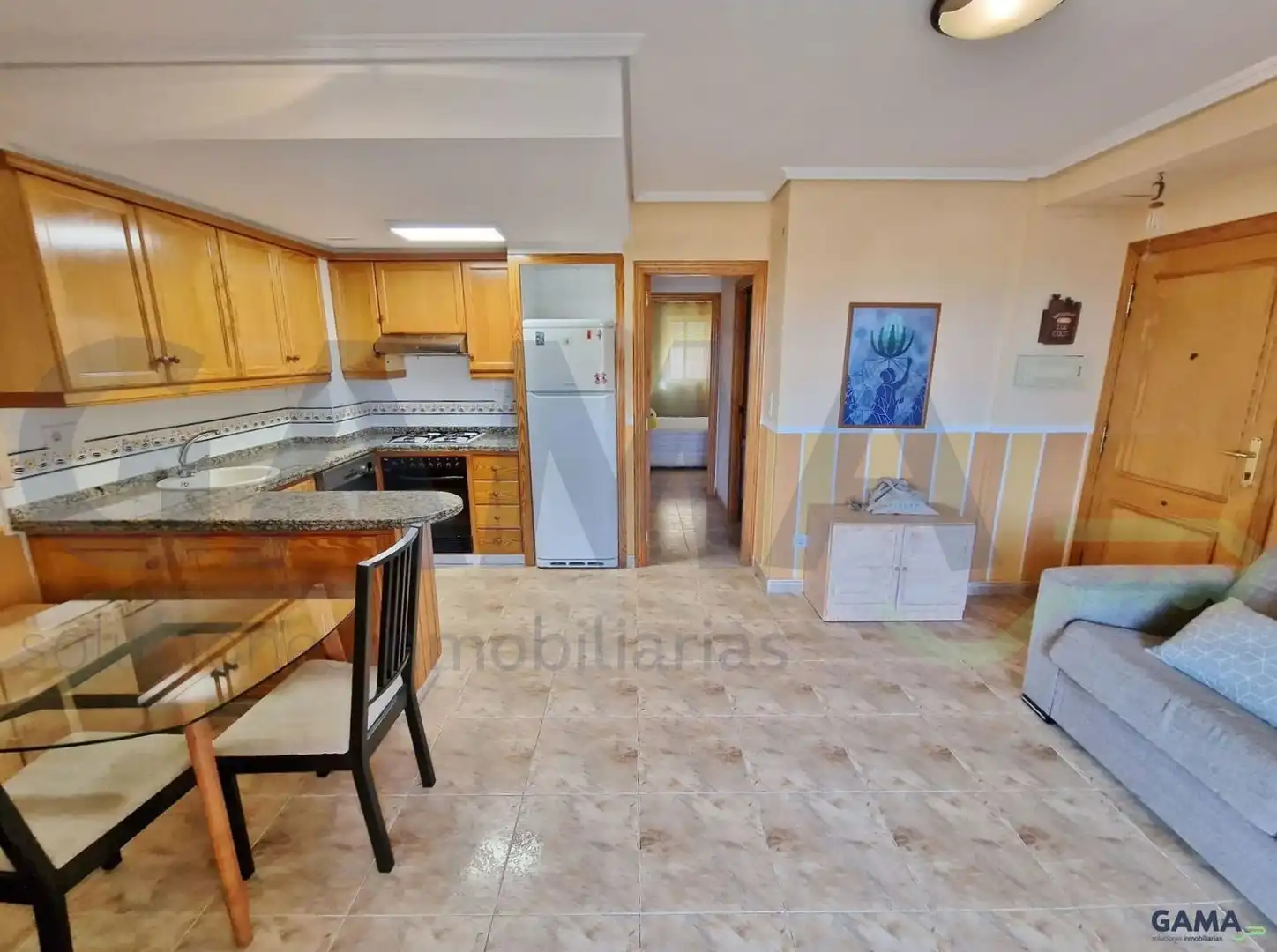 Küche von Wohnung zur Miete in Tavernes de la Valldigna mit Terrasse, Schwimmbad und Möbliert
