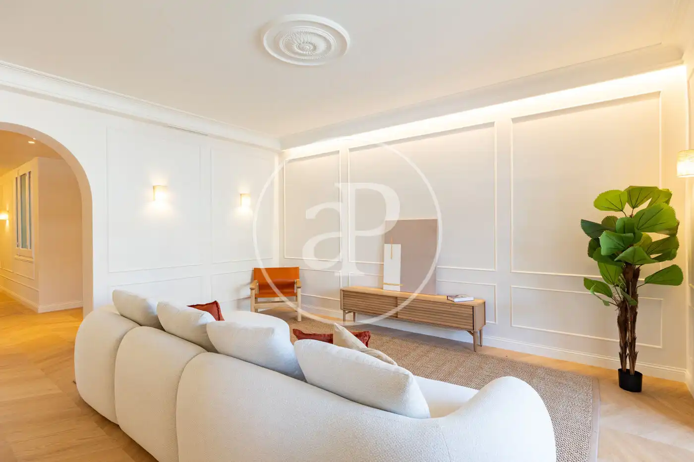 Sala de estar de Piso en venta en Barcelona con Aire acondicionado, Calefacción y Amueblado