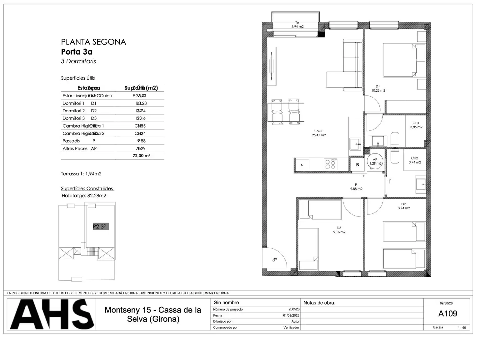 Wohnung mit Terrasse zum Verkauf in Carrer Carrer Montseny, imagen 8