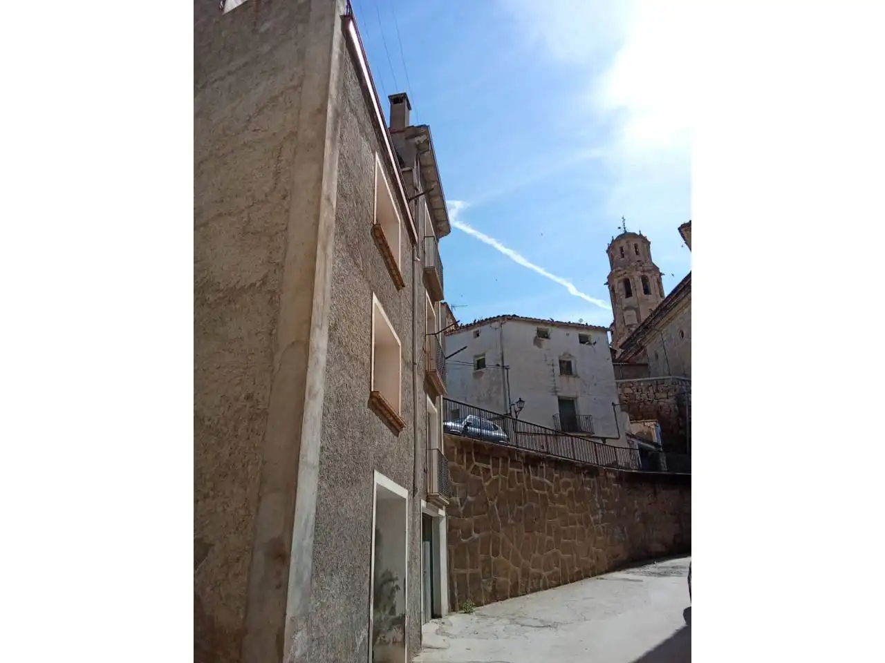 Vista exterior de Casa o chalet en venta en Fonz con Calefacción, Terraza y Amueblado
