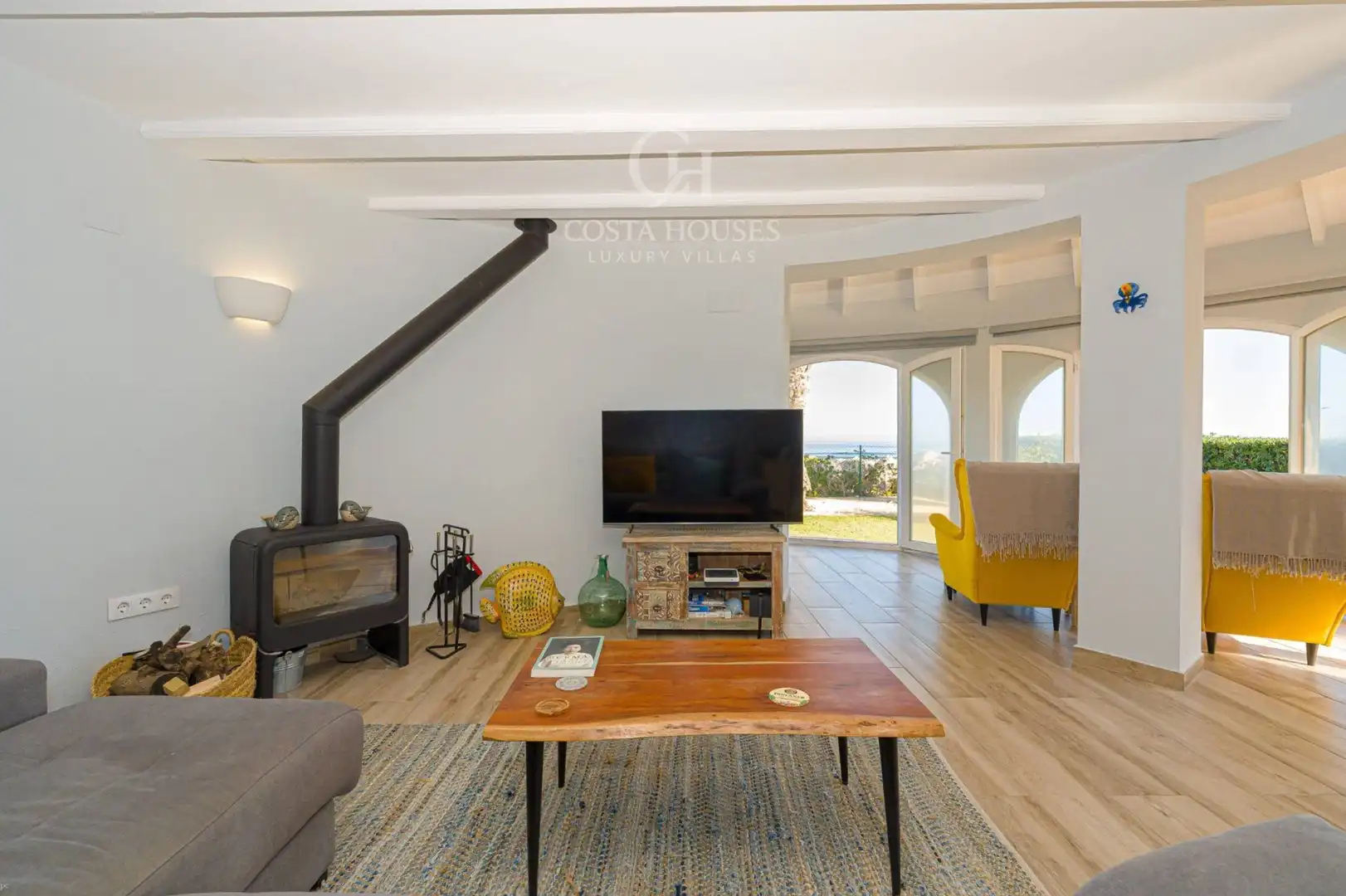 Sala d'estar de Casa o xalet en venda en Els Poblets amb Aire condicionat, Calefacció i Jardí privat