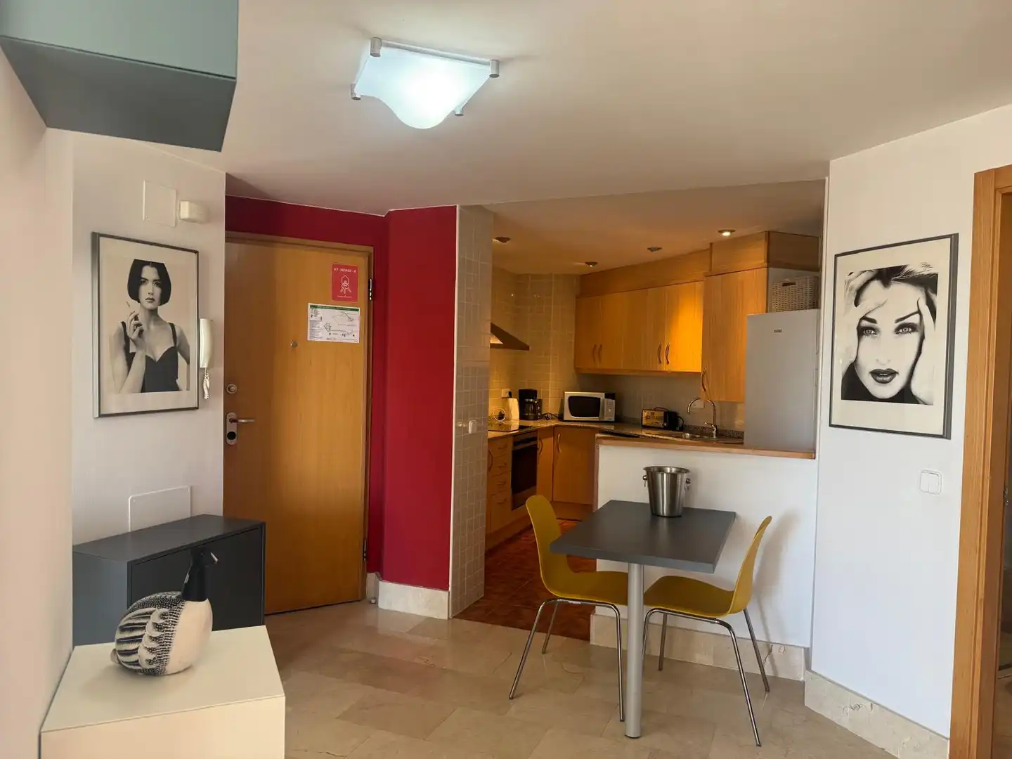 Kitchen of Apartments for sale in Calpe / Calp  with Air Conditioner, Furnished and Community pool