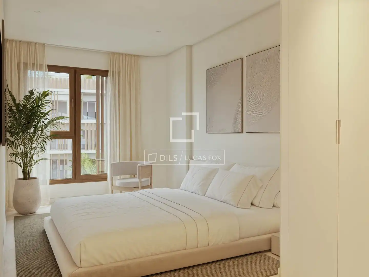 Bedroom of Flat for sale in Benicasim / Benicàssim  with Air Conditioner, Private garden and Terrace