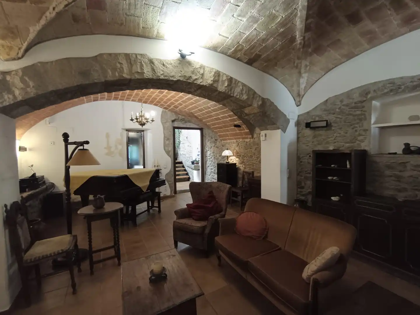 Sala de estar de Casa adosada en venta en Vilablareix con Calefacción, Terraza y Balcón
