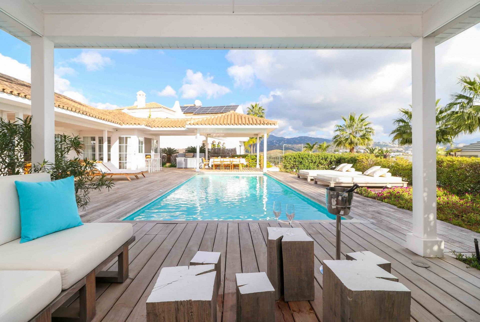 Terraza de Casa o chalet en venta en Estepona con Aire acondicionado, Jardín privado y Terraza