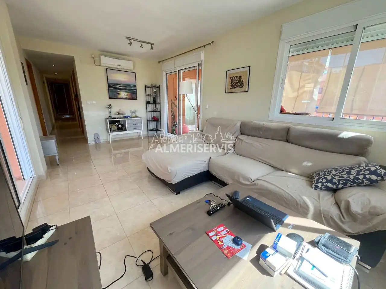 Sala de estar de Piso en venta en El Ejido con Aire acondicionado, Terraza y Trastero