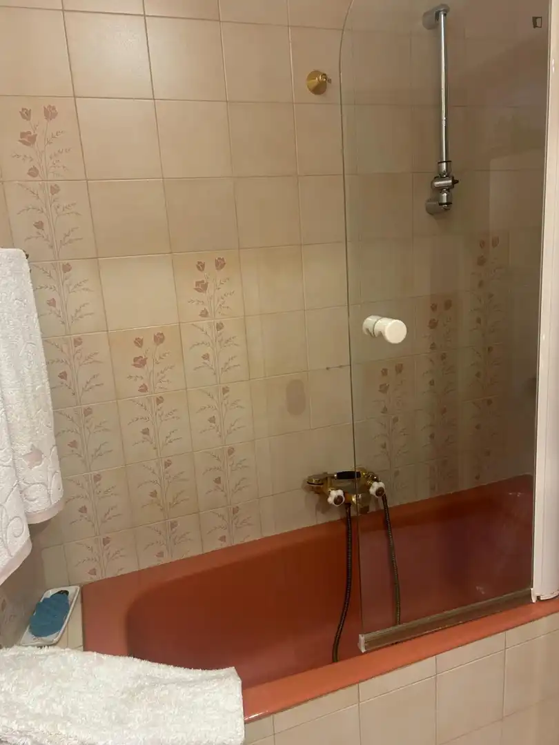 Bathroom of Apartments for share in Villa del Prado, Madrid