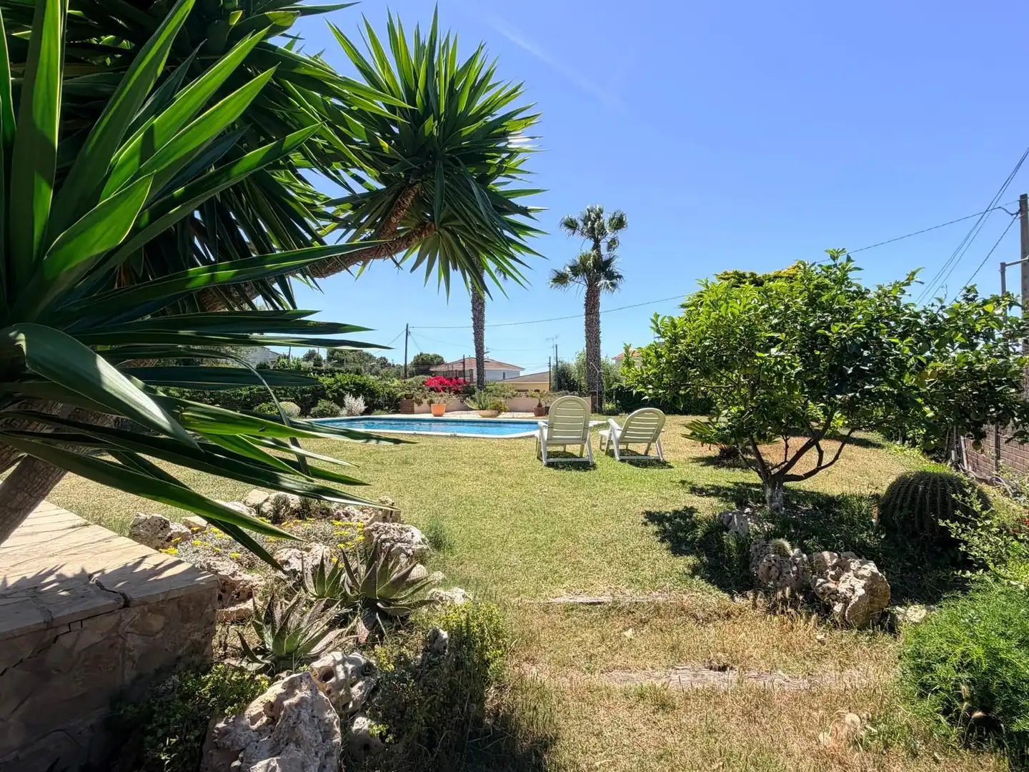 Jardí de Casa o xalet en venda en Cunit amb Calefacció, Jardí privat i Piscina