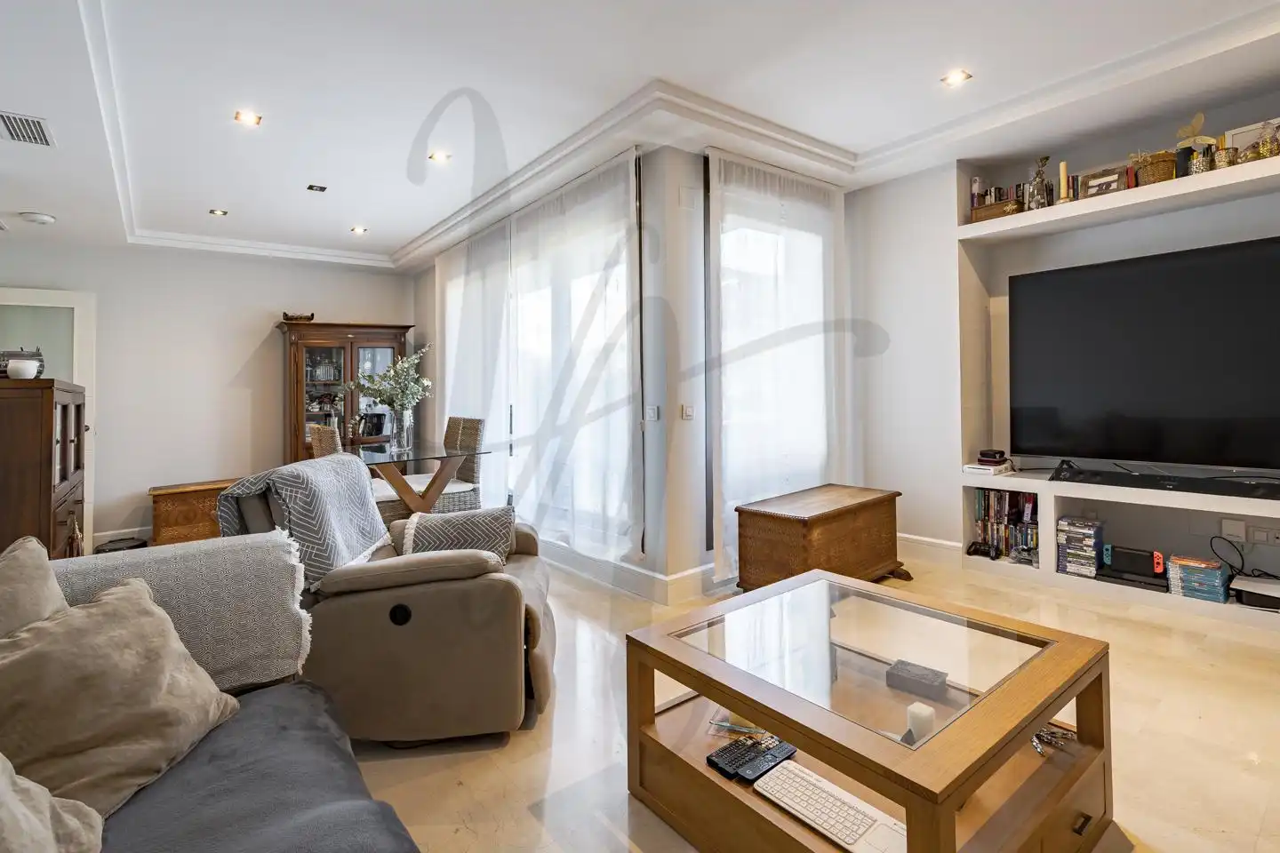 Sala de estar de Ático en venta en San Sebastián de los Reyes con Aire acondicionado, Calefacción y Terraza