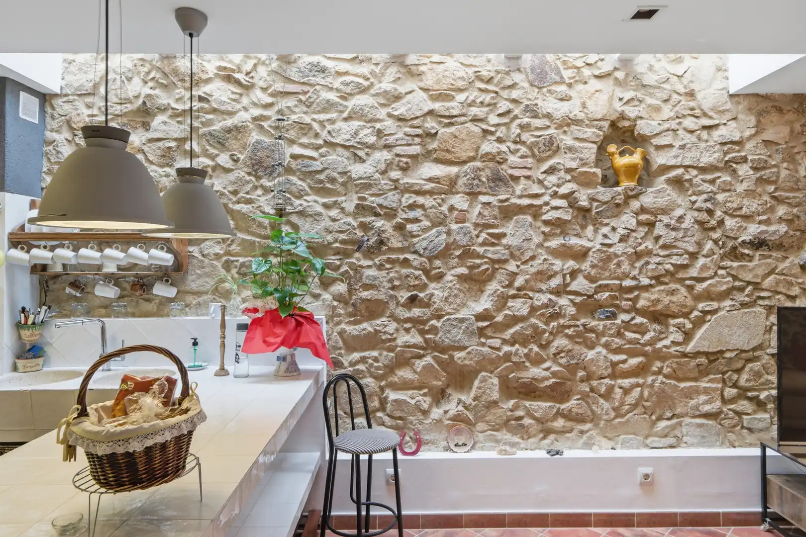 Cocina de Casa adosada en venta en Riudarenes con Aire acondicionado, Calefacción y Jardín privado