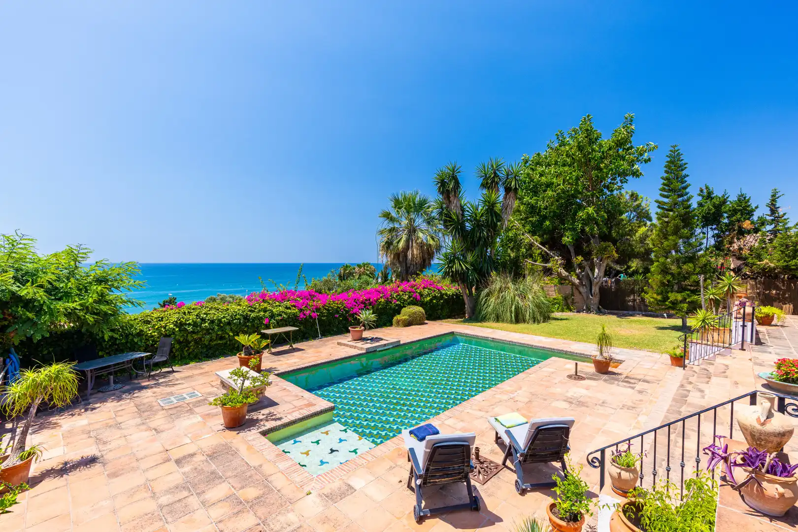 Piscina de Casa o xalet en venda en Mijas amb Aire condicionat, Jardí privat i Terrassa