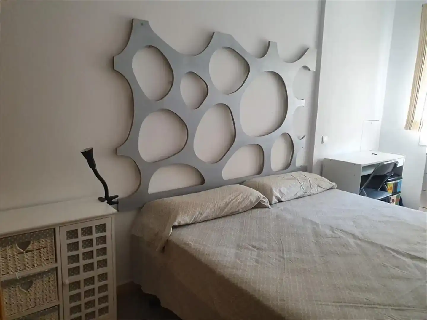 Bedroom of Flat for rent in Vera  with Air Conditioner, Private garden and Furnished