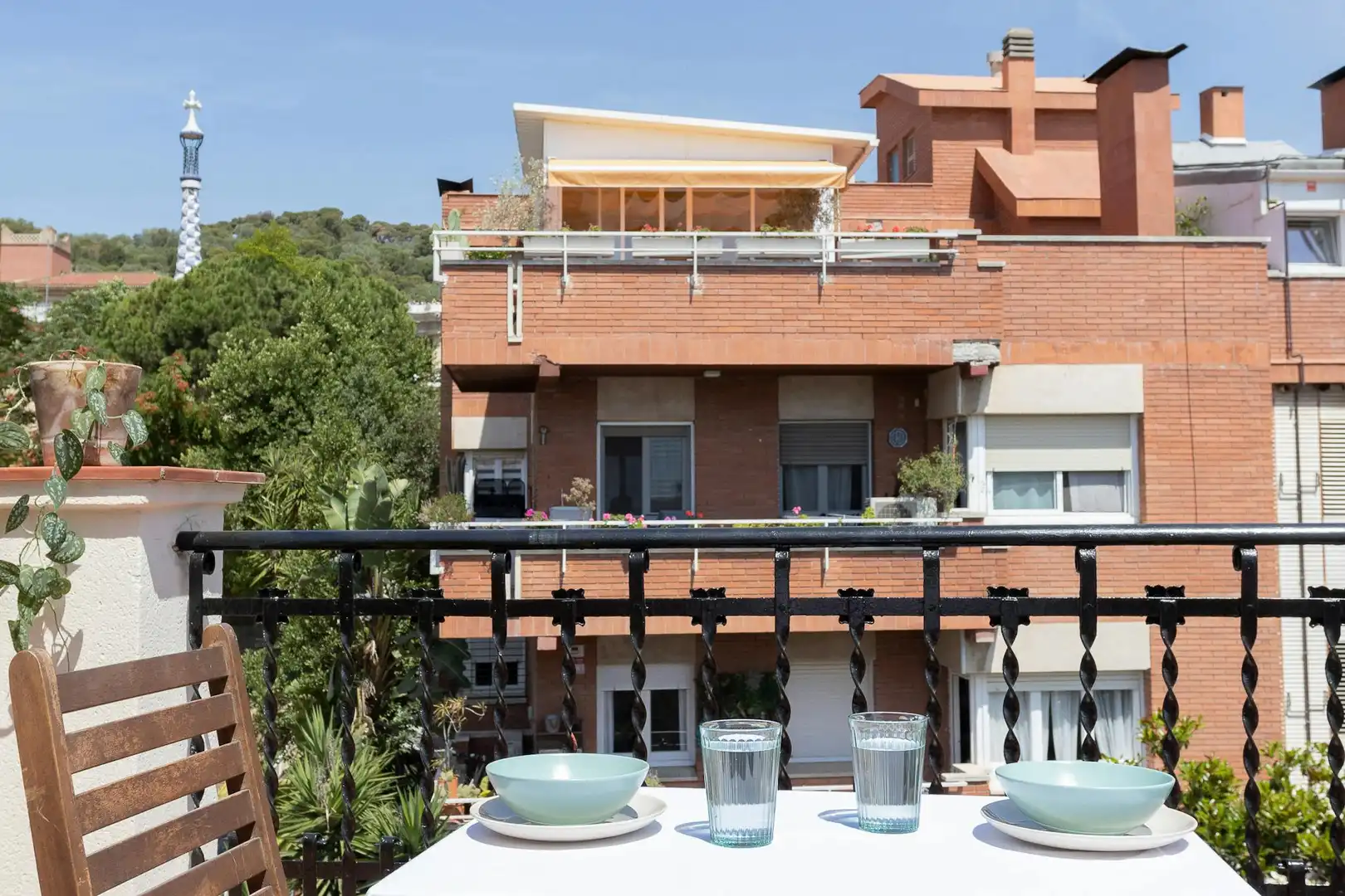 Terrace of Flat for rent in Barcelona  with Air Conditioner, Heating and Private garden