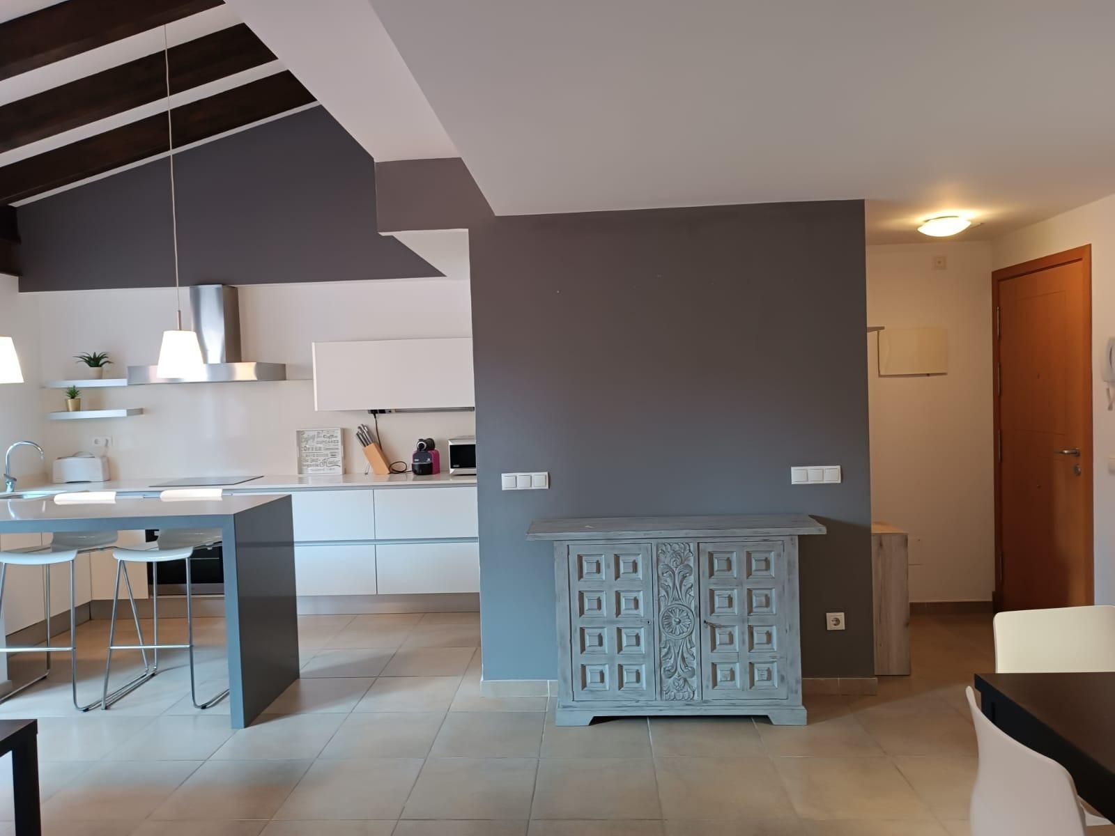 Cuina de Pis de lloguer en  Palma de Mallorca amb Aire condicionat i Calefacció