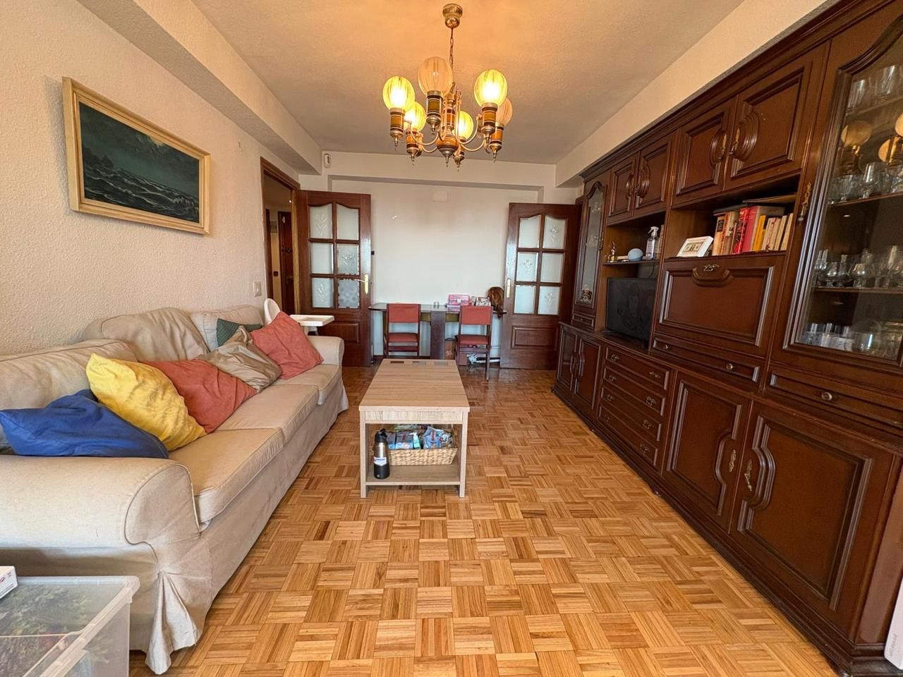 Living room of Flat for sale in  Madrid Capital  with Air Conditioner and Terrace