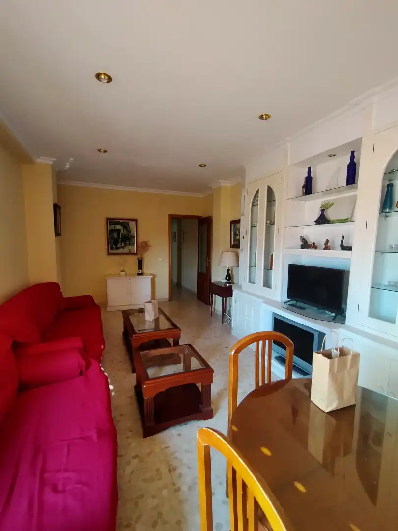 Sala de estar de Piso de alquiler en Huelva con Calefacción, Terraza y Amueblado