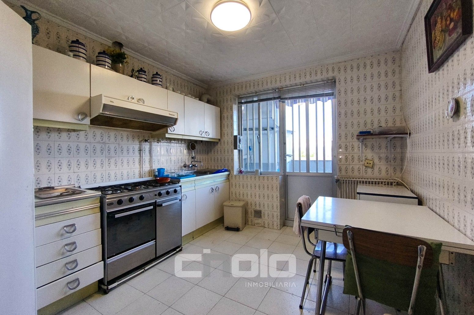 Kitchen of Flat for sale in Lugo Capital  with Heating, Terrace and Balcony