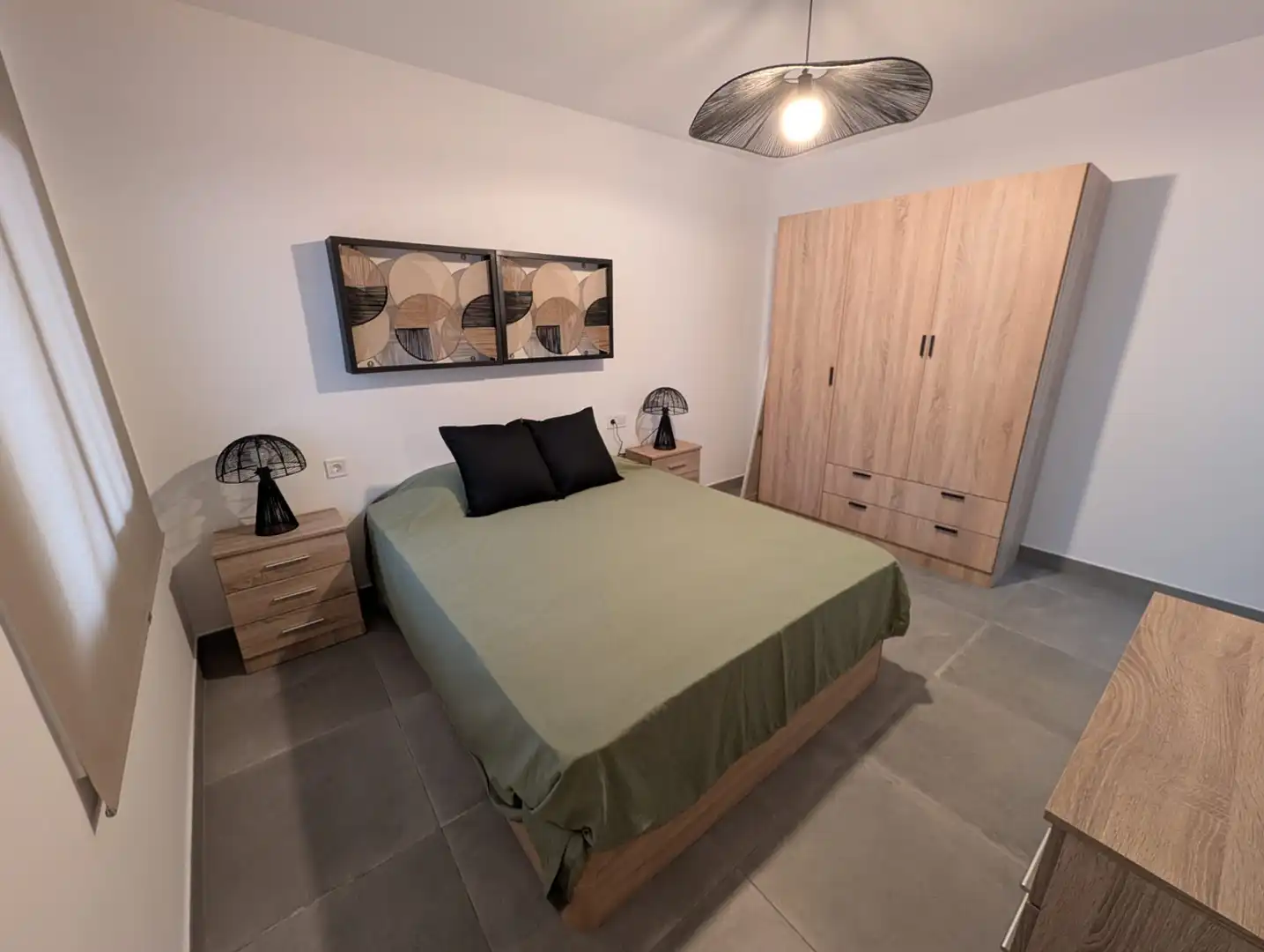 Bedroom of Attic for rent in Badalona  with Air Conditioner, Parquet flooring and Terrace
